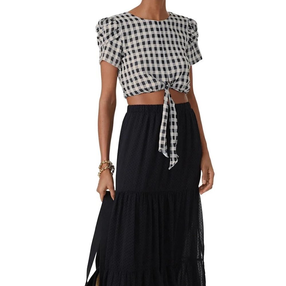 Cosmopolitan X DTP Dulce Crop Top Black White Size Small or Large NWT